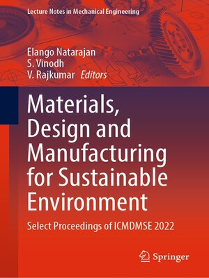cover image of Materials, Design and Manufacturing for Sustainable Environment